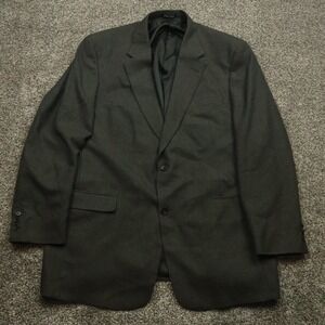 Austin Reed Blazer Men's 48L Gray‎ Brown Plaid Wool Sport Coat Dillard's